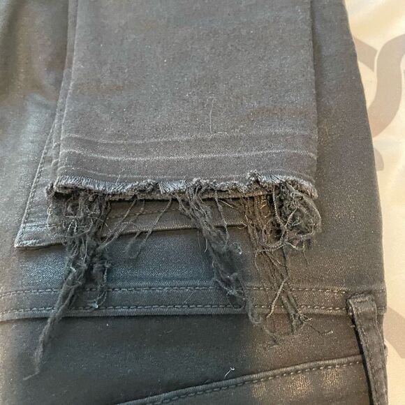 Articles of Society Coated Sarah Skinny Jeans Black Stretch Denim 25 - Picture 12 of 12